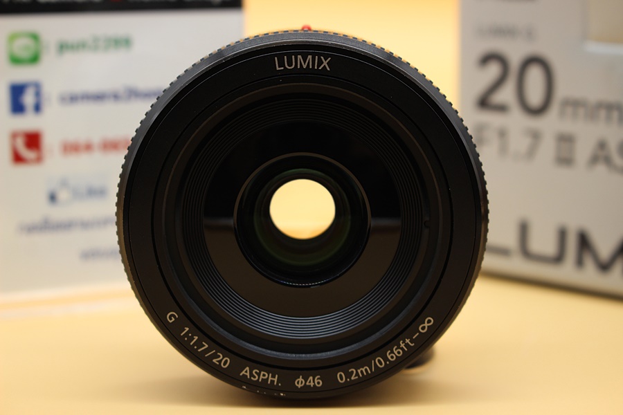 ขาย Lens Panasonic 20mm F1.7 II ASPH (สีดำ) สภาพสวย อดีตประกันศูนย์ ไร้ฝ้า รา อุปกรณ์ครบกล่อง แถม Filter  อุปกรณ์และรายละเอียดของสินค้า 1.Lens Panasonic 20